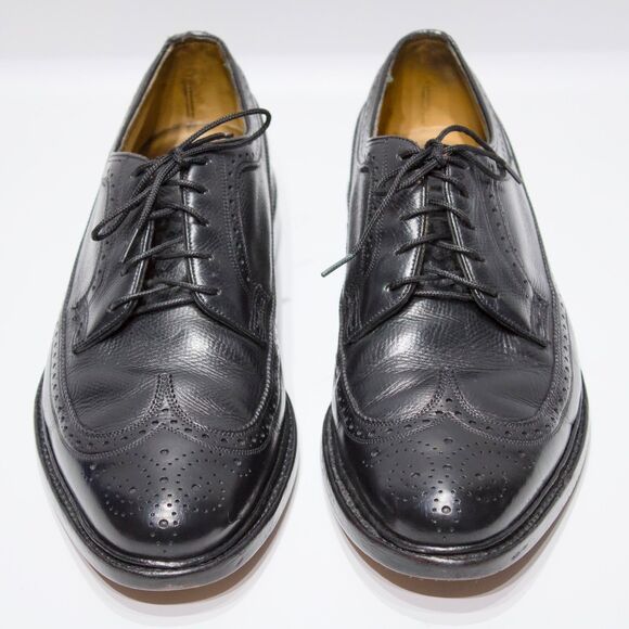 Florsheim Imperial Made in USA Black Leather Wingtip Oxford Shoes Men Size 9D main image 13